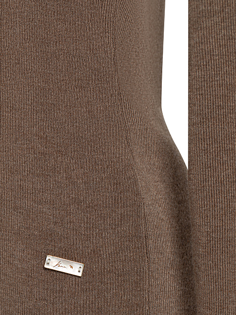 Brown Cashmere & Silk Turtleneck, 3 Brown Cashmere & Silk Turtleneck, 3