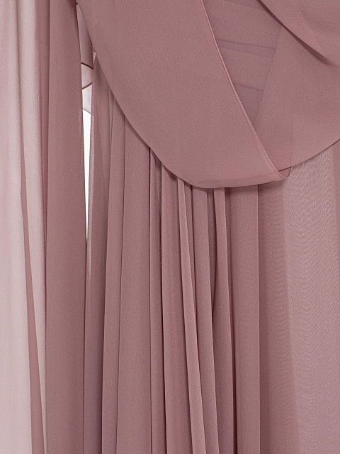 Draped chiffon dress, 6