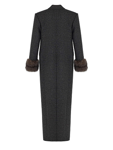 Coat with sable fur, 2