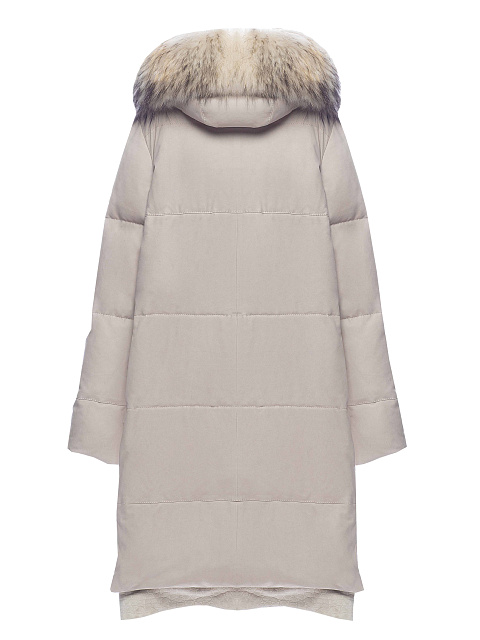 Racoon Fur & Crocodile Leather Trimmed Beige Suede Down Coat, 2 Racoon Fur & Crocodile Leather Trimmed Beige Suede Down Coat, 2
