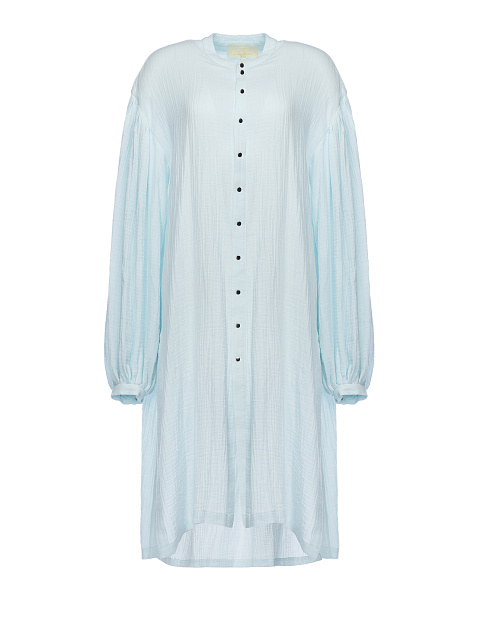 Light blue cotton shirt dress, 1 Light blue cotton shirt dress, 1