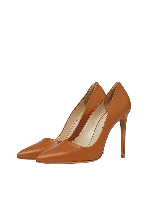 Brown Leather Pumps, 1