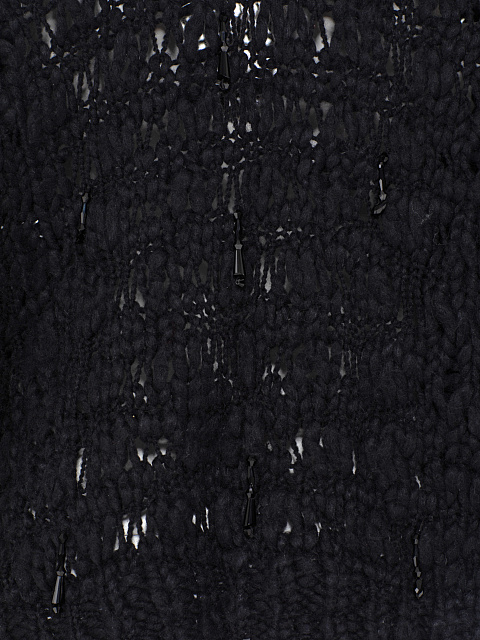 Black Beaded Cashmere Pullover, 4 Black Beaded Cashmere Pullover, 4
