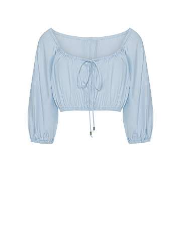 Light‑blue cotton top, 1