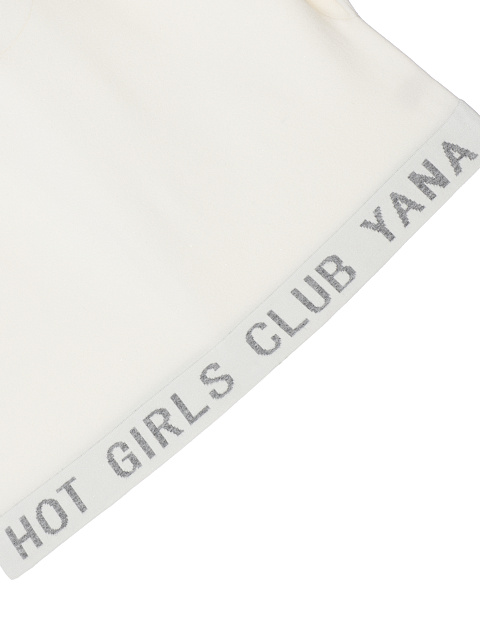 White "Hot Girls Club" Jersey Suit, 5 White "Hot Girls Club" Jersey Suit, 5