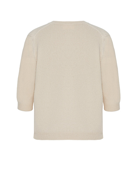 Beige angora jumper with short sleeves, 2 Beige angora jumper with short sleeves, 2