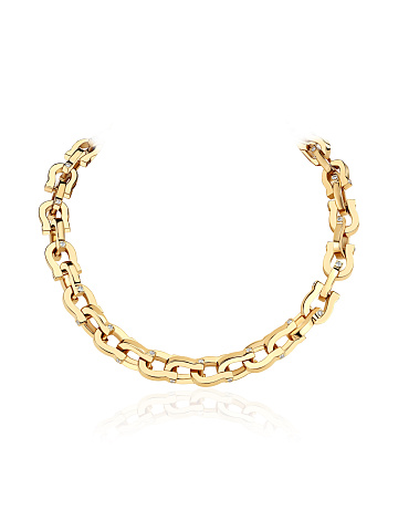 Chain necklace made of yellow gold, 1