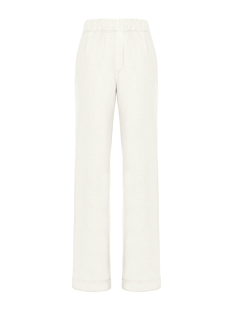 White "Yana" Embroidered Jersey Suit, 3 White "Yana" Embroidered Jersey Suit, 3
