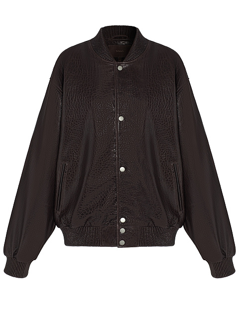 Brown leather bomber jacket, 1