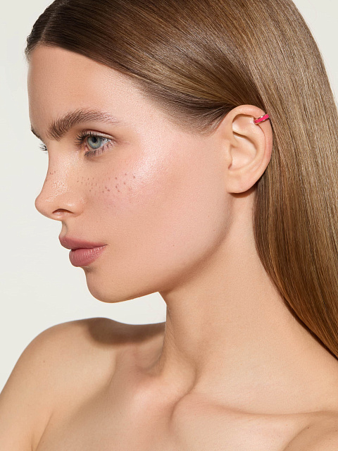 Narrow pink gold cuff with Tutti Frutti-colored enamel, 2