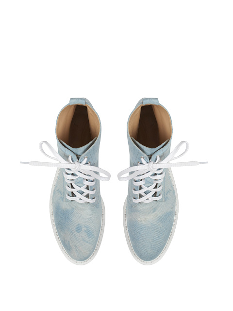 Tie-Dye Denim Boots, 4