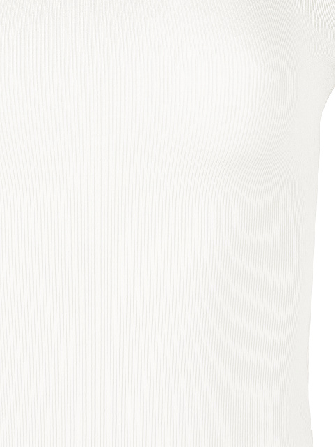 White Ribbed Cotton L/S Turtleneck Bodysuit, 4 White Ribbed Cotton L/S Turtleneck Bodysuit, 4