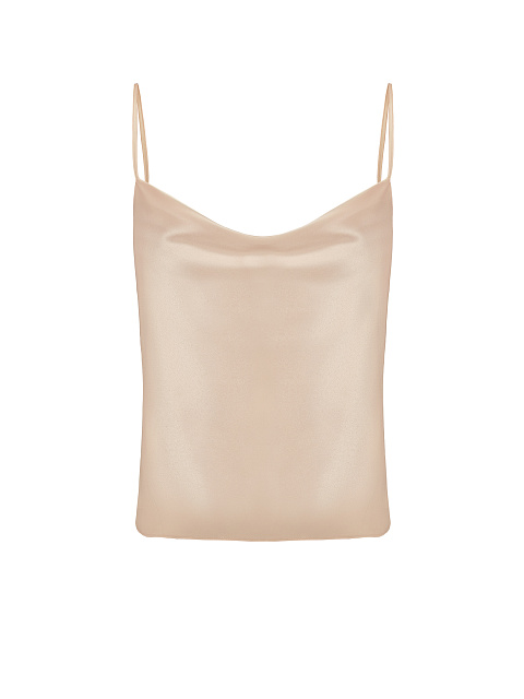 Beige Satin Top, 1 Beige Satin Top, 1