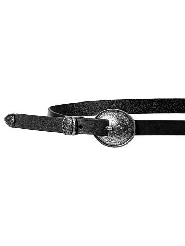 Black leather belt, 2