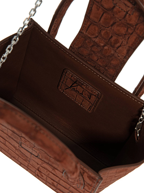 Crocodile leather bag, 6