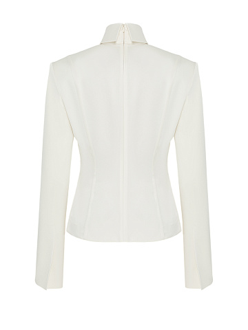 Ivory silk blouse, 2