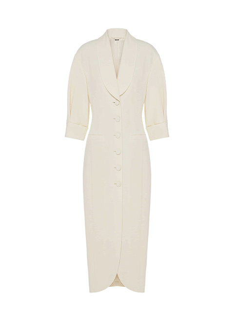 Milky tweed midi dress, 1