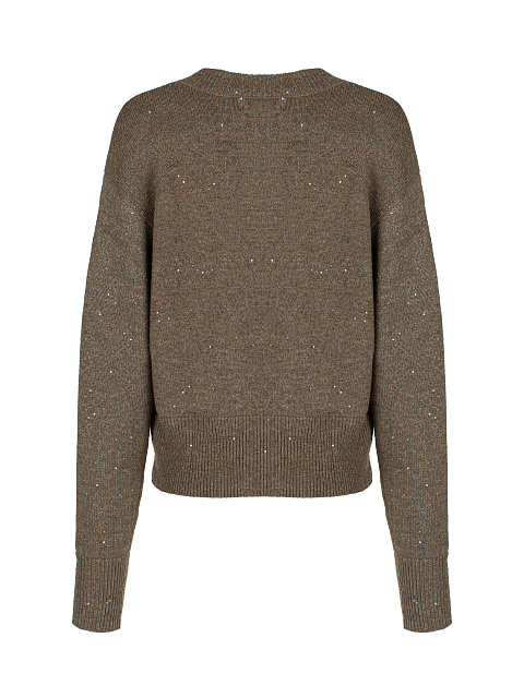 Brown Lurex & Sequins Jumper, 2