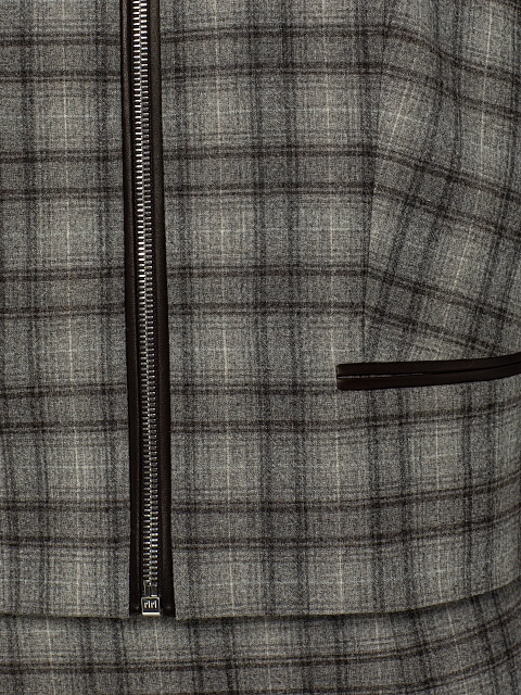 Grey Check Wool Midi Skirt Set, 6 Grey Check Wool Midi Skirt Set, 6