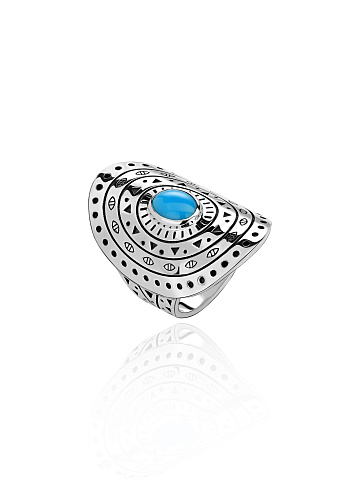 Turquoise & Silver Ring, 1