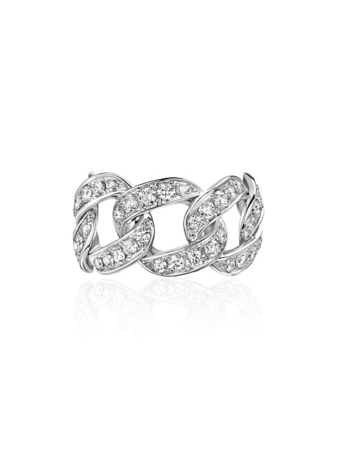White gold ring with diamonds, 1