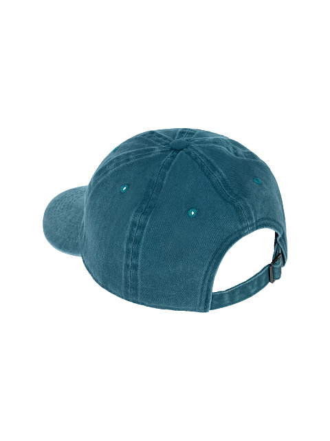 Turquiose & White YD Embroidered Vintage Denim Cap, 3