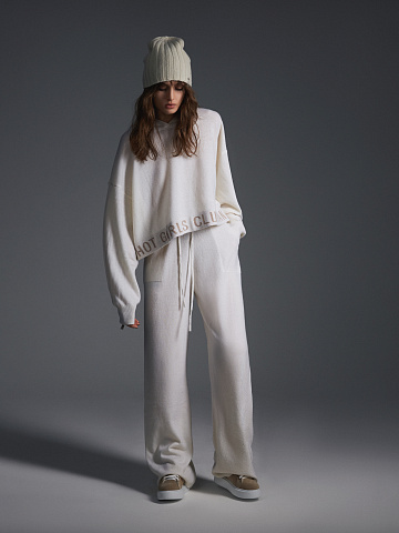 White "Hot Girls Club" Cashmere Suit, 1