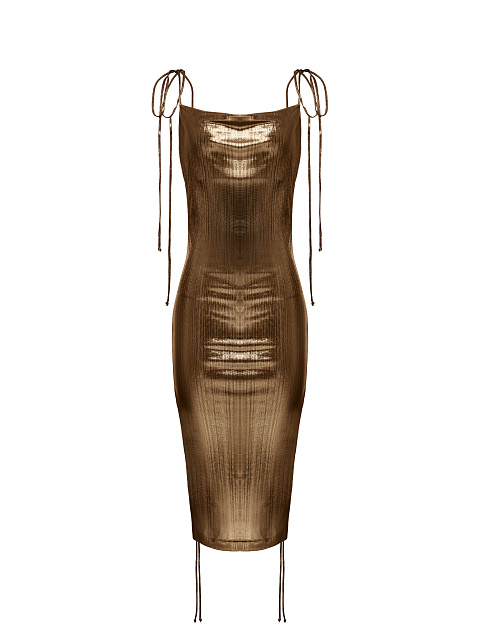 Metallic Brown Jersey Transformer Dress, 4 Metallic Brown Jersey Transformer Dress, 4