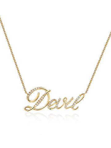 Yellow Gold & Diamonds "Devil" Necklace, 1