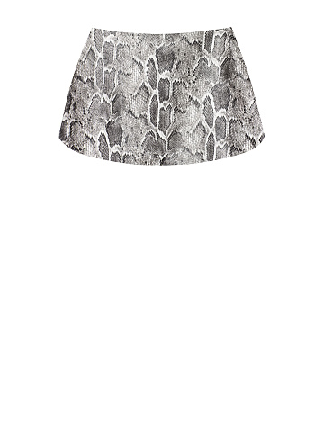 Grey Snakeskin Faux Leather Peplum Belt, 2