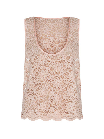 Peach lace top, 1