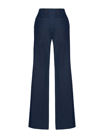 Dark Blue Flared Jeans, 2