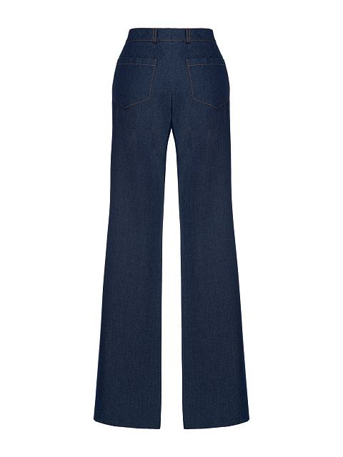 Dark Blue Flared Jeans, 2