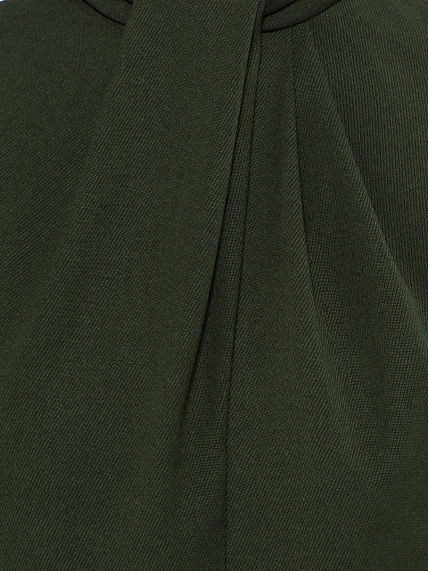 Green Draped Wool Mini Dress, 4 Green Draped Wool Mini Dress, 4