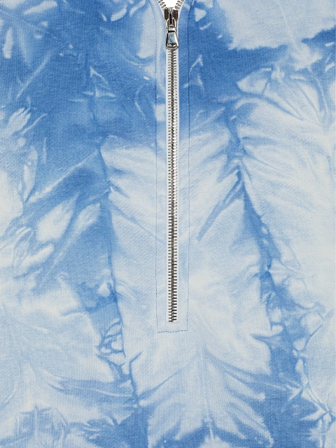 Light Blue Embroidered Tie-dye Cotton Tracksuit, 4 Light Blue Embroidered Tie-dye Cotton Tracksuit, 4