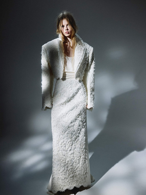 Ivory jacket with embroidery, 5