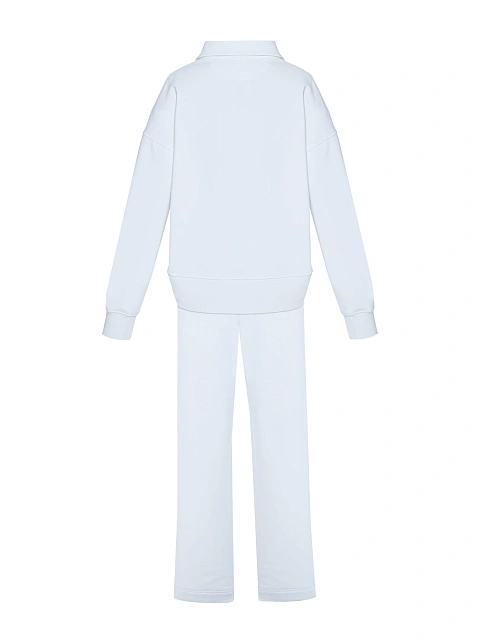 White YANA Embroidery Cotton Tracksuit, 3 White YANA Embroidery Cotton Tracksuit, 3
