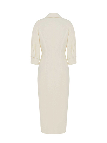 Milky tweed midi dress, 2