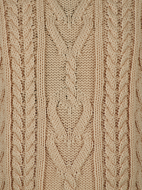 Kids Brown Cable Knit Cotton Mix Sweater, 3 Kids Brown Cable Knit Cotton Mix Sweater, 3
