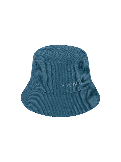 Blue Embroidery Corduroy Bucket Hat, 1 Blue Embroidery Corduroy Bucket Hat, 1