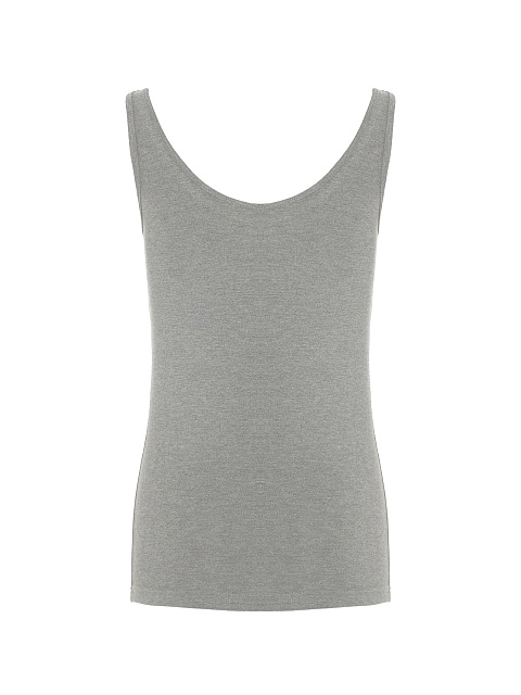 Grey Rhinestones Jersey Tank Top, 2 Grey Rhinestones Jersey Tank Top, 2