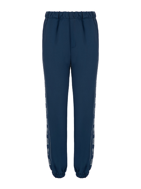 Dark Blue Jersey Set With White Embroidery, 3