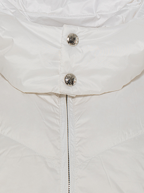 White Cropped Puffer Jacket, 6