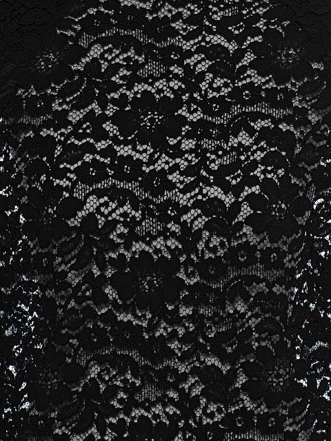 Black lace midi dress, 8