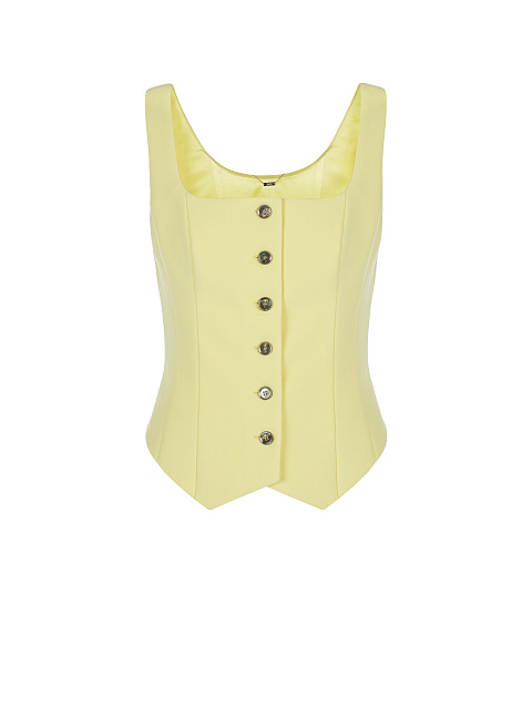 Pale Yellow Suit With Cropped Jacket, 5