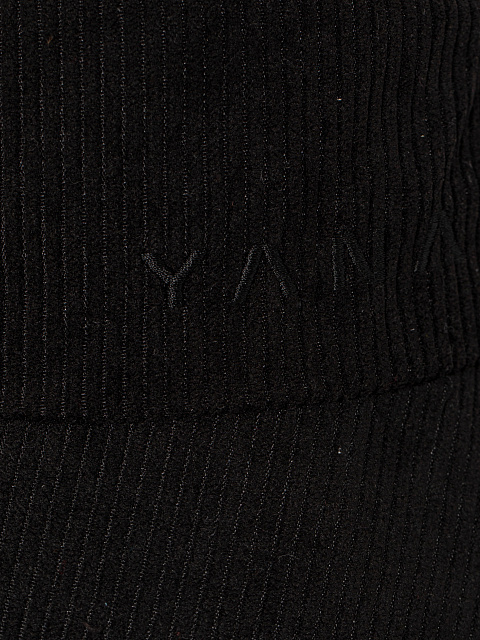 Black Embroidery Corduroy Bucket Hat, 3 Black Embroidery Corduroy Bucket Hat, 3