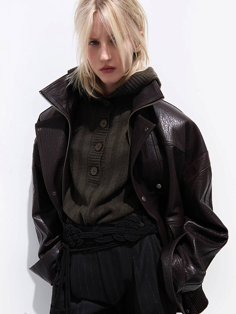 Khaki hooded jumper, 3