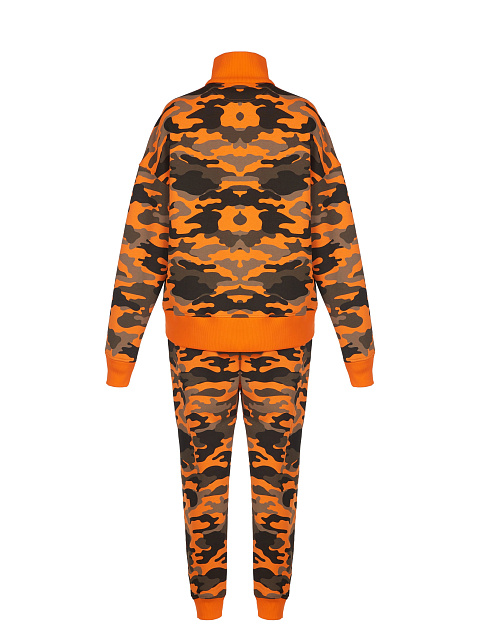 Orange Camouflage Jersey Suit, 2