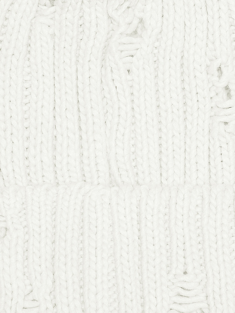 White Distressed Beanie, 2 White Distressed Beanie, 2