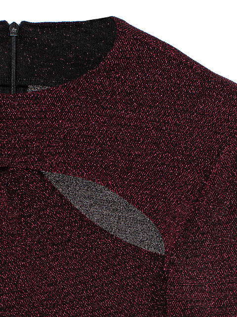 Bordeaux Lurex Jersey Midi Dress, 3 Bordeaux Lurex Jersey Midi Dress, 3